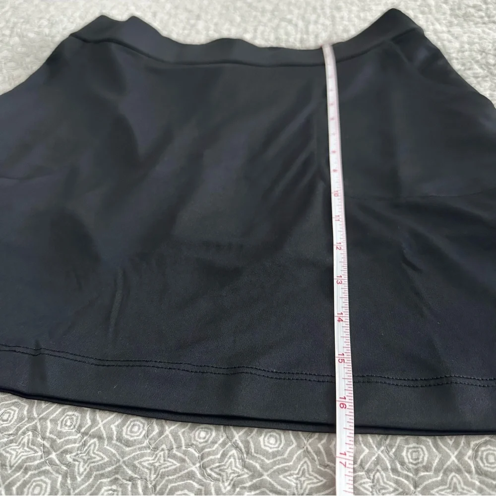 NEW! FootJoy Performance Interlock Knit Skort Black Shorts Skirt Pockets Size S